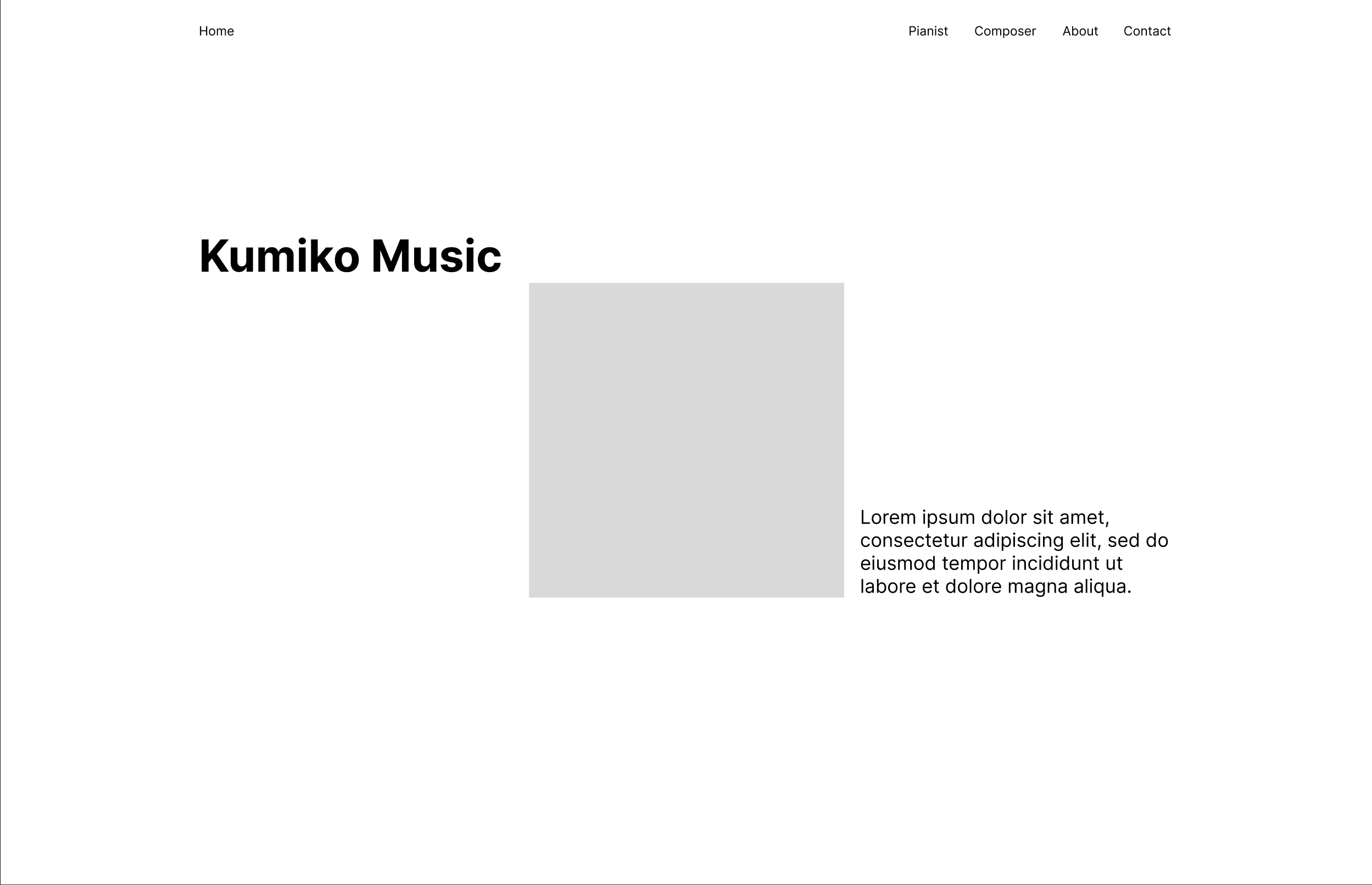 Low fidelity digital wireframe
